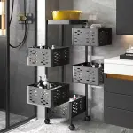 Panier à légumes et fruits rotatif 5 étages – Carré