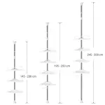 Étagère d'angle de salle de bain à 4 niveaux, Coin Douche Support, organisateur