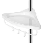Étagère d'angle de salle de bain à 4 niveaux, Coin Douche Support, organisateur