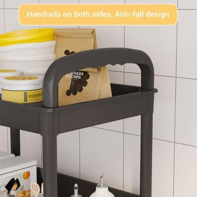 Étagère de rangement à 5 niveaux avec roulettes réglables