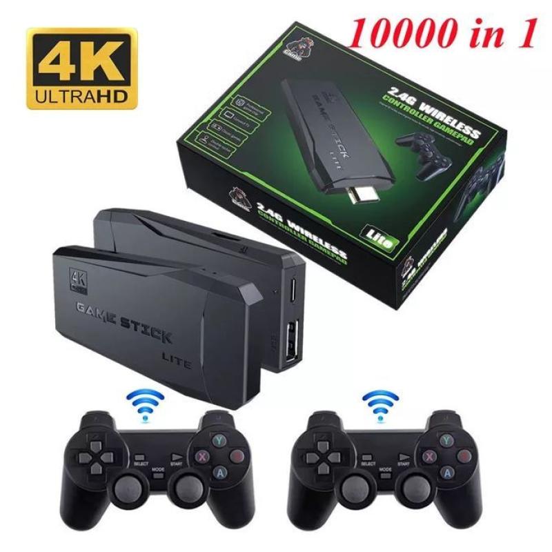 Console de jeu vidéo sans fil, écran HD 4K 64Gb HDMI avec 10000 jeux + 2 Manettes