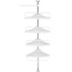 Étagère d'angle de salle de bain à 4 niveaux, Coin Douche Support, organisateur