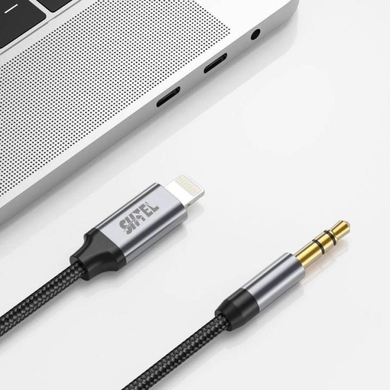 Shtel Câble convertisseur Audio lightning TO AUX 3.5 mm 1 mètre pour iphone