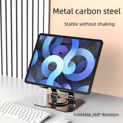Support rotatif 360° en aluminium – Ordinateur portable, iPad & tablette