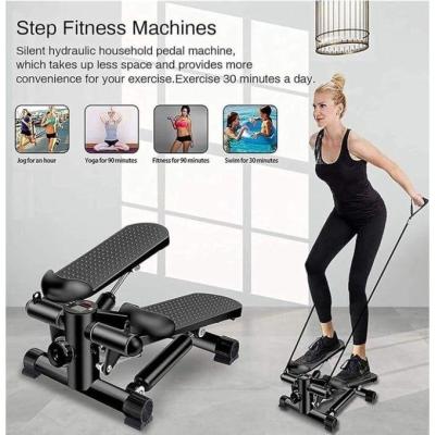 Stepper compact avec bandes élastiques – Parfait pour sculpter votre corps et brûler les calories à domicile